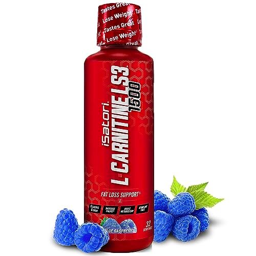 iSatori L-Carnitin LS3 1500 – Flüssiges L-Carnitin mit Acetyl & Tartrat, Stimulansfrei, Kalorienarm, Zucker- & Glutenfrei, Keto-freundlich, Blaue Himbeere (32 Portionen)