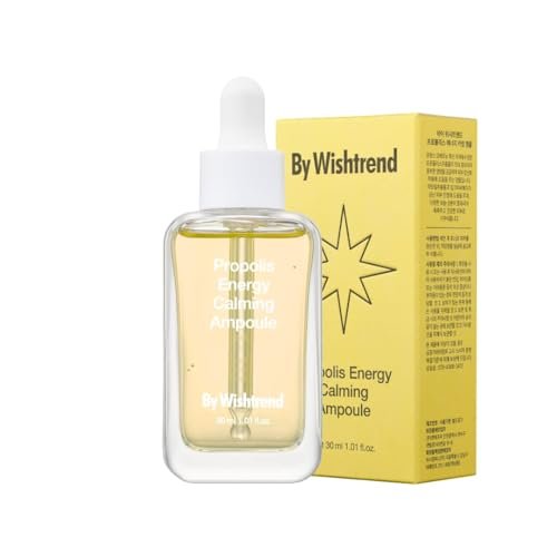 BY WISHTREND Propolis Energy Calming Ampulle 30ml – Beruhigende Propolis-Ampulle gegen Unreinheiten, für Feuchtigkeit und Hyperpigmentierung, geeignet für empfindliche und gestresste Haut