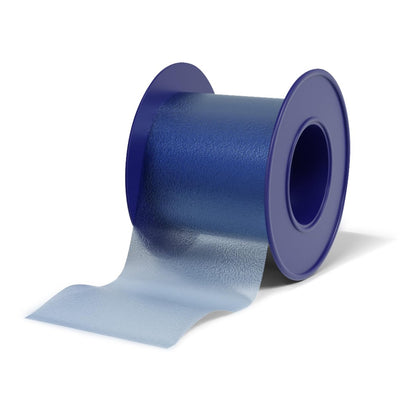 Niveus Sanftes Silikon-Klebeband – von Zahnärzten entwickelt, klares, weiches, perforiertes Silikon-Klebeband, FSA/HSA-zugelassen, für empfindliche Haut (1 blaue Rolle)