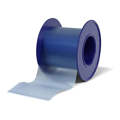 Niveus Sanftes Silikon-Klebeband – von Zahnärzten entwickelt, klares, weiches, perforiertes Silikon-Klebeband, FSA/HSA-zugelassen, für empfindliche Haut (1 blaue Rolle)