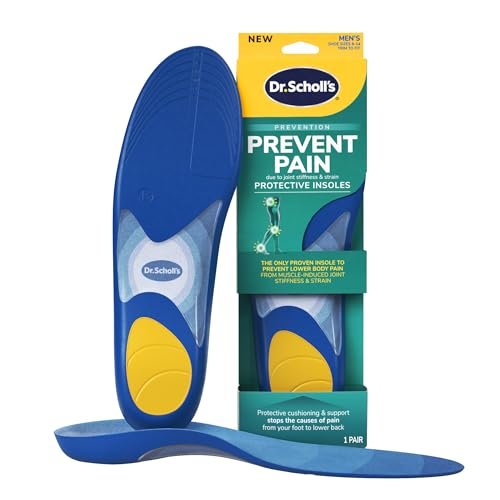Dr. Scholl's Prevent Pain Protective Einlegesohlen – Schutz vor Fuß-, Knie- und Rückenschmerzen für Herren Größe 8-14