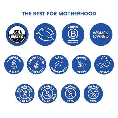 Motherlove Sitz Bad Spray (118 ml) – Kräuter-Peri-Spray mit Hamamelis für die Wochenbettpflege – USDA Bio, vegan & tierversuchsfrei