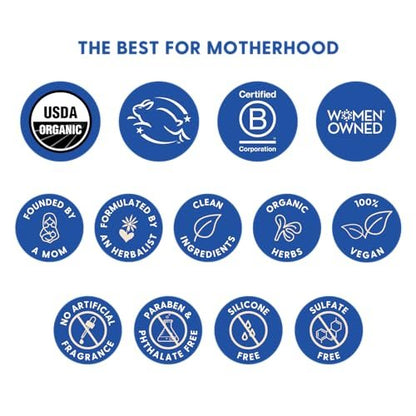 Motherlove Sitz Bad Spray (118 ml) – Kräuter-Peri-Spray mit Hamamelis für die Wochenbettpflege – USDA Bio, vegan & tierversuchsfrei