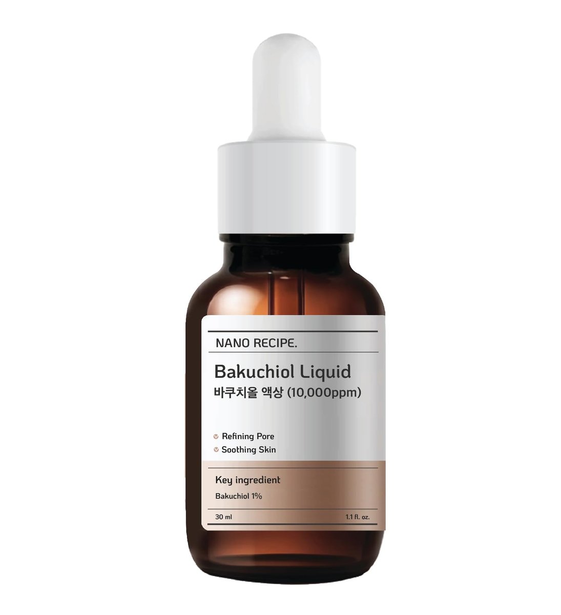 Korean Bakuchiol Konzentrat – Mische 2 Tropfen in jeden Schritt deiner Hautpflege-Routine, Retinol-Alternative, Non-GMO, vegan, zertifiziert, natürliches botanisches Antioxidans, kaltgepresst, 10000 ppm, 30 ml