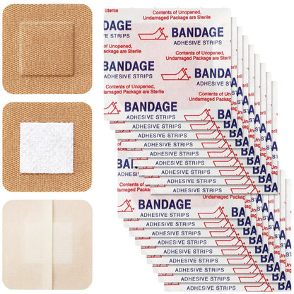 Marsui 200 Pcs Klebepflaster Quadratisch Beige Flexible Wundschnellverband Nicht Latex Fingerkuppe für Kleine Schnitte Wundversorgung Diskret Erste Hilfe und Verdeckt Hautstellen (1,5")