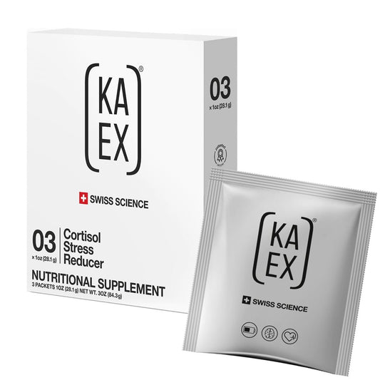 KA EX - Cortisol Stress Reducer für Sportler | Post-Workout-Erholung revolutionieren | Klinisch getestet und von Tausenden Profisportlern vertraut | Schweizer Wissenschaft I Vegan (3er Pack)