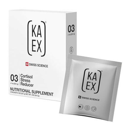 KA EX - Cortisol Stress Reducer für Sportler | Post-Workout-Erholung revolutionieren | Klinisch getestet und von Tausenden Profisportlern vertraut | Schweizer Wissenschaft I Vegan (3er Pack)
