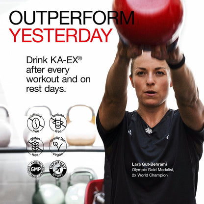 KA EX - Cortisol Stress Reducer für Sportler | Post-Workout-Erholung revolutionieren | Klinisch getestet und von Tausenden Profisportlern vertraut | Schweizer Wissenschaft I Vegan (3er Pack)