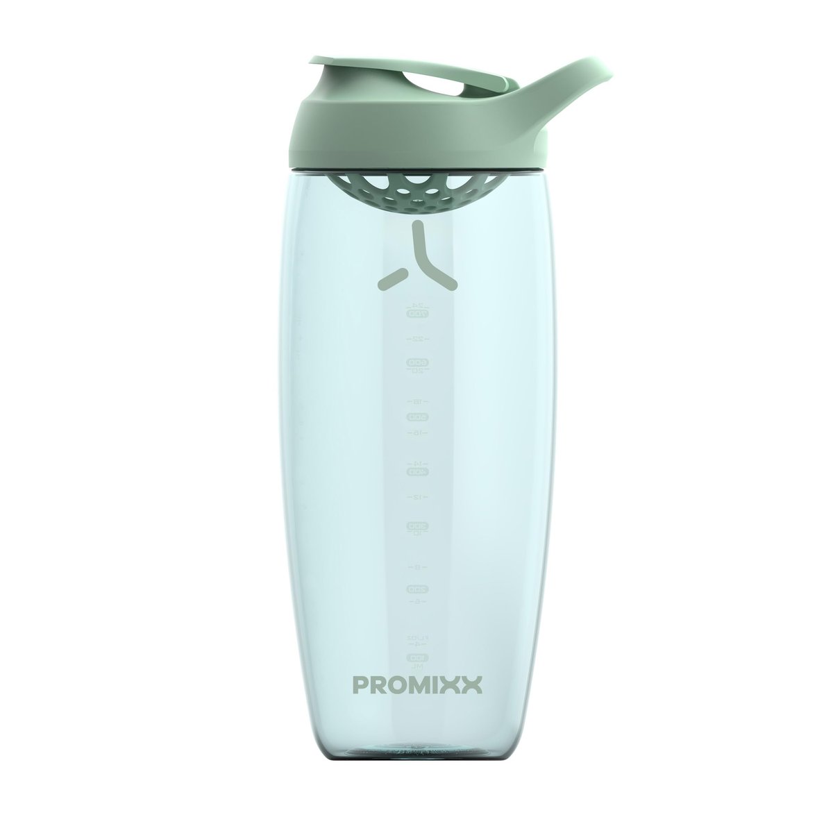 Promixx Pursuit Protein Shaker Flasche (32 oz) – Lautloser No-Ball Mixer, Auslaufsicherer Deckel, BPA/BPS & Phthalat-freies ECOZEN – Leicht zu reinigender Shaker-Becher für Proteinshakes, Pre- & Post-Workout-Smoothies