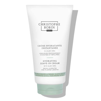 Christophe Robin Feuchtigkeitsspendende Leave-In Creme mit Aloe Vera für trockenes Haar – Hitzeschutz, 150 ml