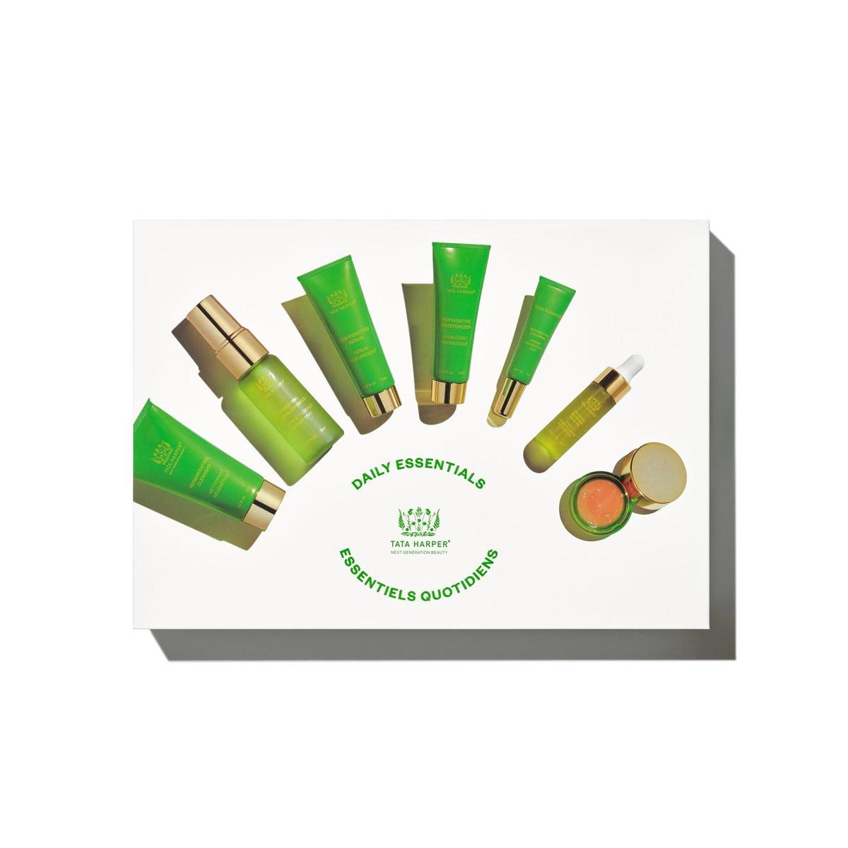 Tata Harper Daily Essentials Set – Beste natürliche Hautpflege für unterwegs | Reisegröße