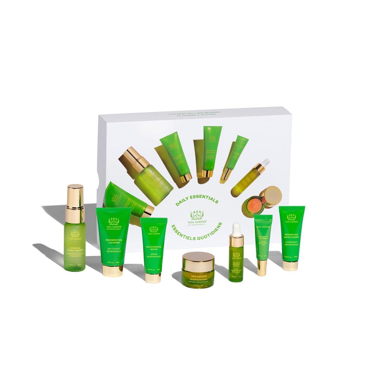 Tata Harper Daily Essentials Set – Beste natürliche Hautpflege für unterwegs | Reisegröße