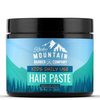 Rocky Mountain Barber Company Haarstyling-Paste für Jungen - Großer 4 oz Behälter - Mittlerer Halt für alle Frisuren - Zitrusduft