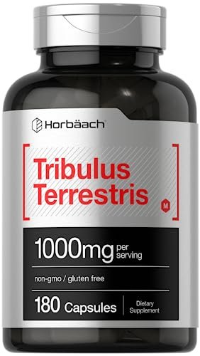 Horbaach Tribulus Terrestris für Männer | 1000 mg | 180 Kapseln | Extrakt | Non-GMO & Glutenfrei