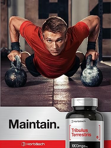 Horbaach Tribulus Terrestris für Männer | 1000 mg | 180 Kapseln | Extrakt | Non-GMO & Glutenfrei