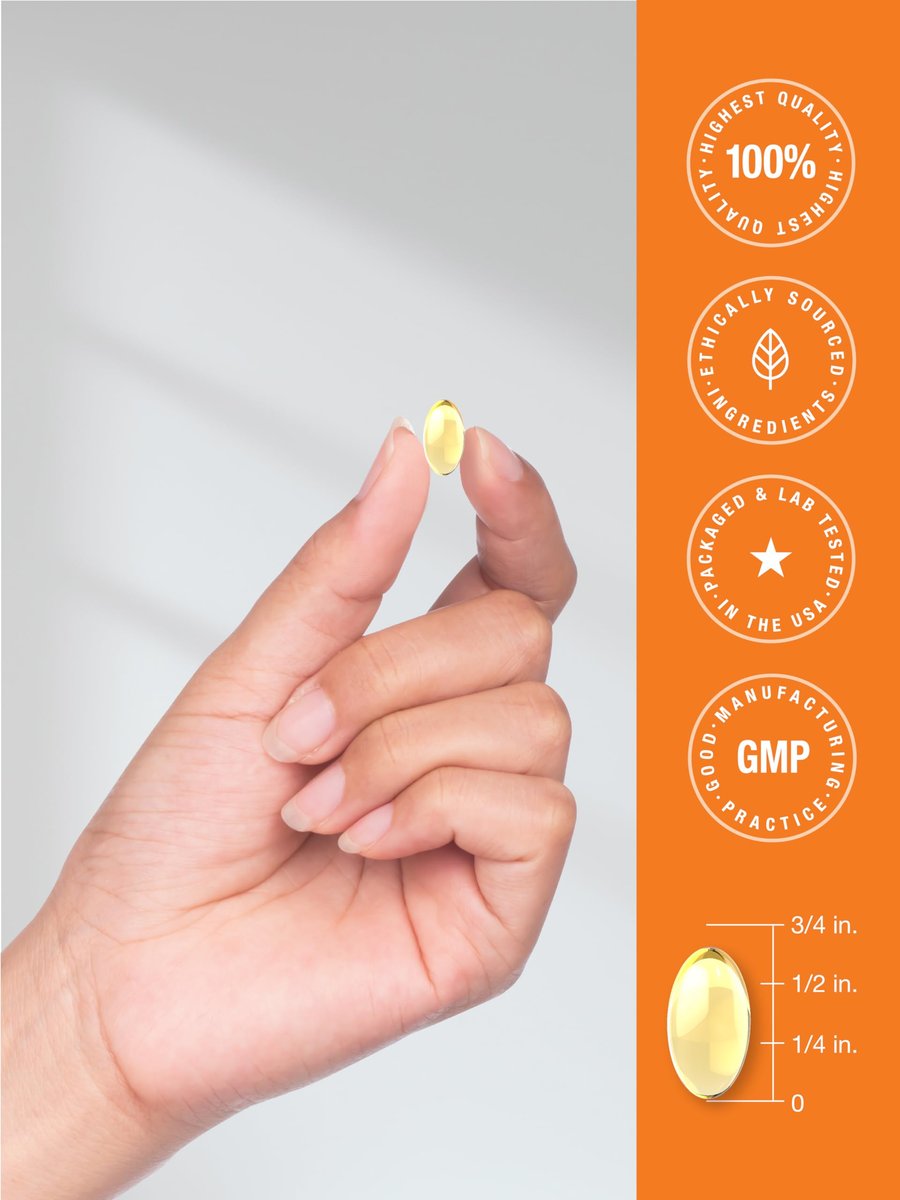 Horbäach Vitamin D3 10000 IE | 500 Softgels | Premium Hochdosiert | Non-GMO, Glutenfrei | 250mcg | Wertgröße