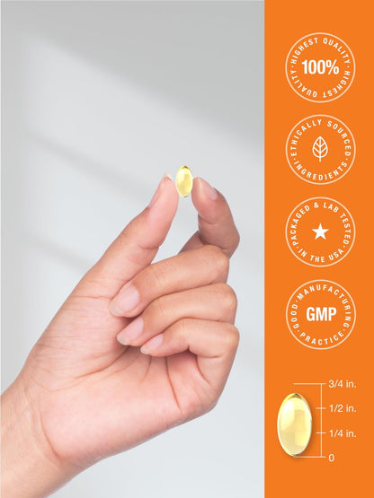 Horbäach Vitamin D3 10000 IE | 500 Softgels | Premium Hochdosiert | Non-GMO, Glutenfrei | 250mcg | Wertgröße