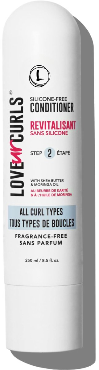 Love Ur Curls - Duftfreier Conditioner, Feuchtigkeitsspendend und entwirrend für lockiges, welliges und krauses Haar für weiche, glatte Locken, Silikonfrei 250ml