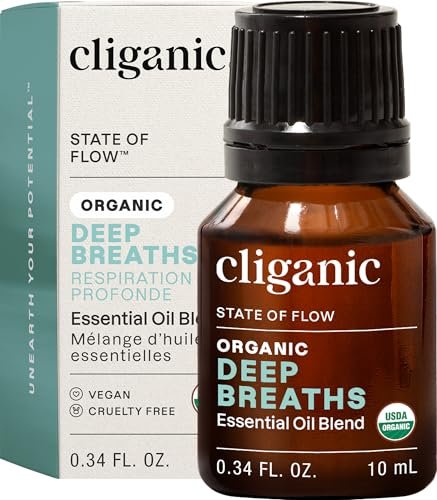 Cliganic Bio-Ölmischung – Tiefe Atemzüge – Zustand des Flusses (Verpackung kann variieren)