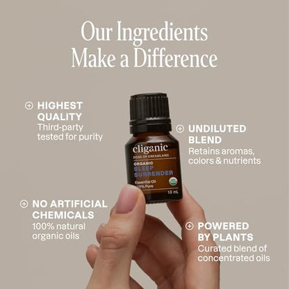 Cliganic Bio Schlaföl Sleep Surrender Blend – Dose of Dreamland (Verpackung kann variieren) 0,33 Fl Oz