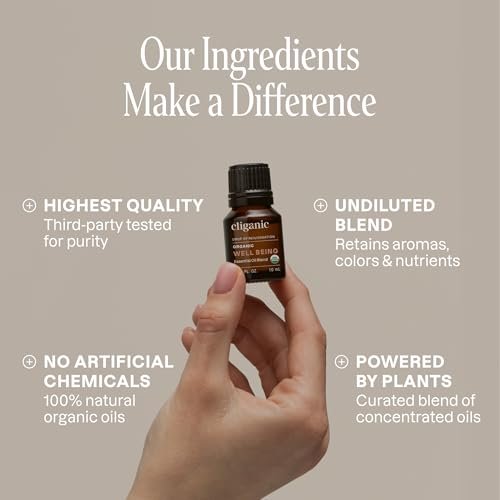 Cliganic Bio ätherische Öle Mischung – Well Being – Tropfen der Erneuerung (Verpackung kann variieren)