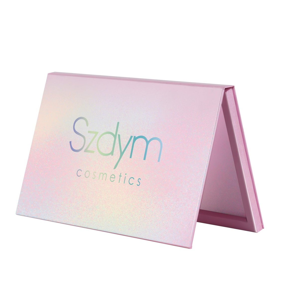 SZDYM Leere Magnet-Palette in Rosa mit Spiegel – Niedliche leere Make-up-Palette für Highlighter, Lippenstift, Rouge, Puder, Lidschatten