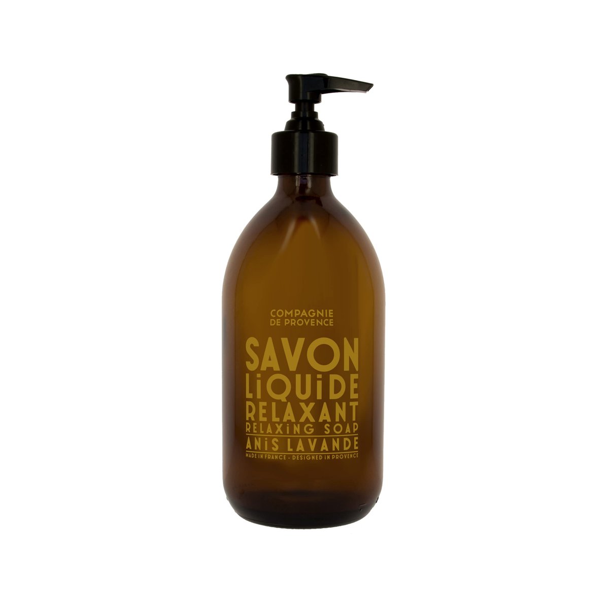 La Compagnie de Provence Savon de Marseille Flüssigseife Apothekare, Anis-Lavendel, 16,7 Fl Oz Glasflasche mit Pump