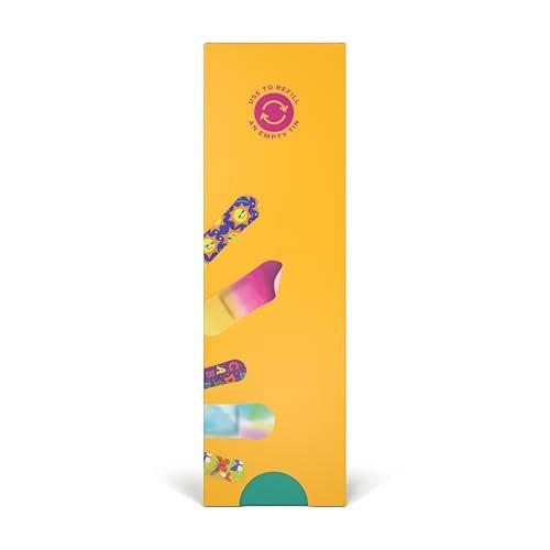 Welly Bravery Badge Value Pack – 100 flexible Stoffpflaster in verschiedenen Formen und Mustern für kleine Schnitte, Schrammen und Wunden