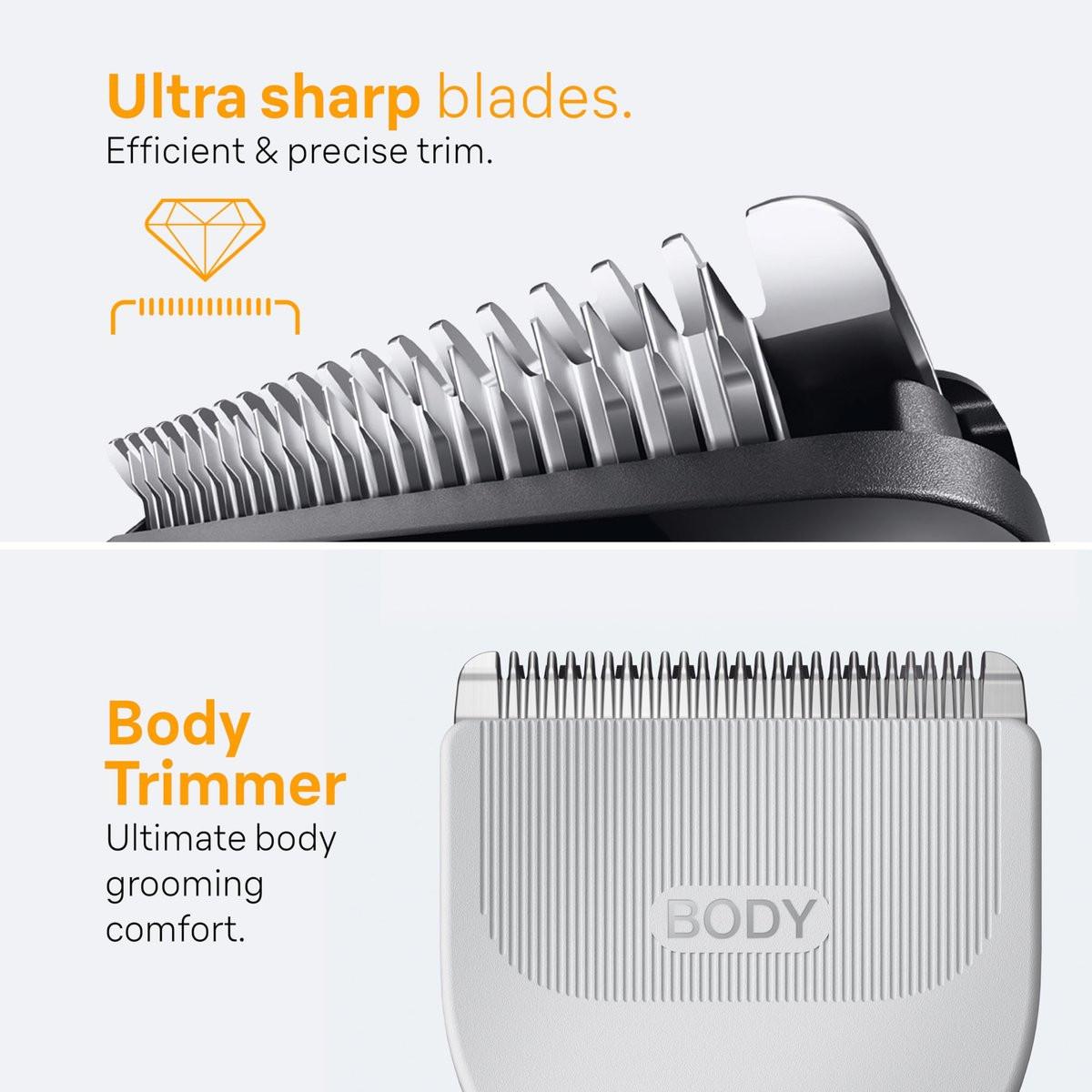 Braun All-in-One Herren-Rasier-Set Series 5 5490, 9-in-1 Bart-, Gesichts-, Nasen-, Ohren-Trimmer, Haarschneider, Körperpfleger und Manscaping