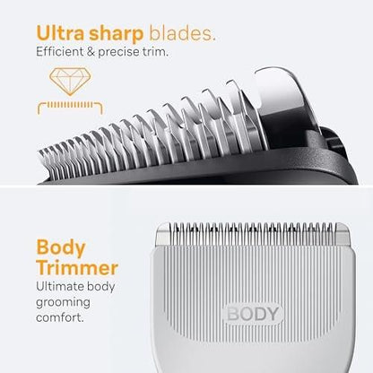 Braun All-in-One Herren-Rasier-Set Series 5 5490, 9-in-1 Bart-, Gesichts-, Nasen-, Ohren-Trimmer, Haarschneider, Körperpfleger und Manscaping
