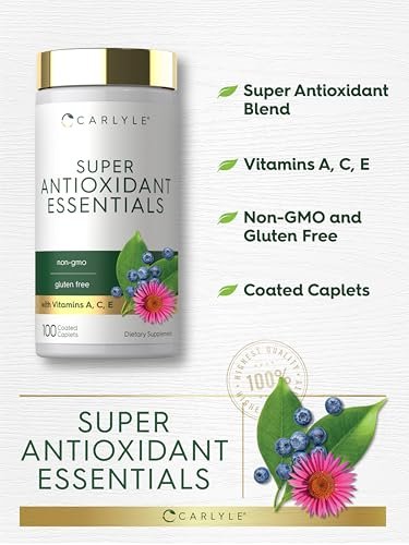 Carlyle Antioxidantien Komplex | 100 Kapseln | Nährstoffkomplex mit Vitamin A, C, E | Non-GMO, glutenfrei