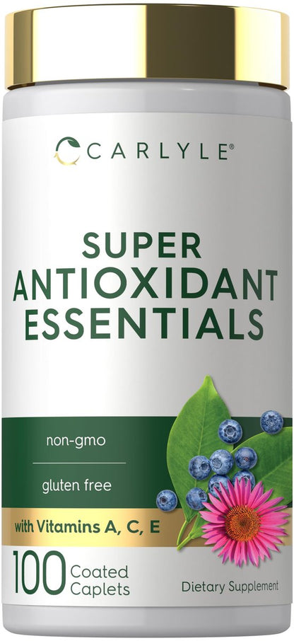 Carlyle Antioxidantien Komplex | 100 Kapseln | Nährstoffkomplex mit Vitamin A, C, E | Non-GMO, glutenfrei