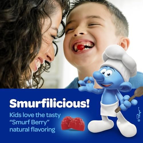 Smurfs Prä- und Probiotika für Kinder Gummibärchen | Verdauung & Immunsystem | mit echtem Fruchtgeschmack | Arztentwickelt | 40 Stück