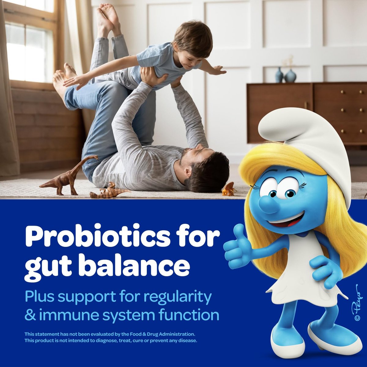 Smurfs Prä- und Probiotika für Kinder Gummibärchen | Verdauung & Immunsystem | mit echtem Fruchtgeschmack | Arztentwickelt | 40 Stück
