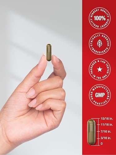 Horbäach Energie Ergänzung | 120 Kapseln | mit Koffein, Ginseng & Vitamin B12 | Tägliche Energie Booster Pillen | Non-GMO, Glutenfrei