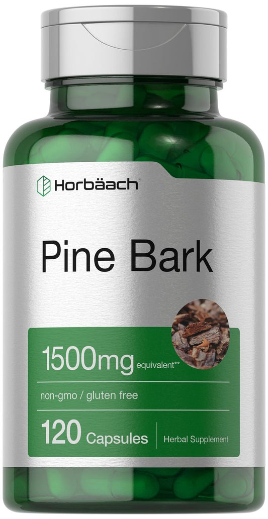 Horbäach Kiefernrindenextrakt Kapseln | 120 Stück | Nicht-GVO & Glutenfrei