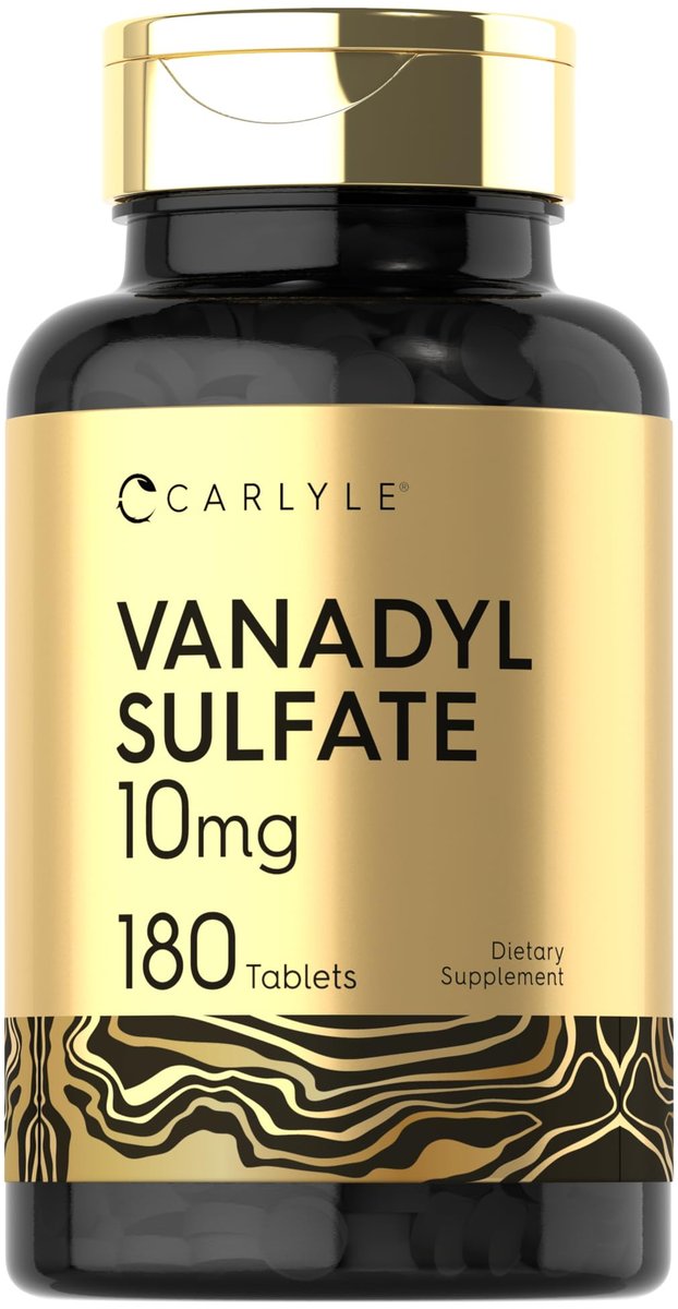 Carlyle Vanadylsulfat 10 mg | 180 Kapseln | mit Chrompicolinat | Vegetarisch, Nicht-GVO, Glutenfrei