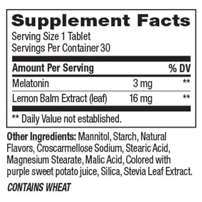 OLLY Extra Stark Schlafpastillen zum Schnellauflösen, 5 mg Melatonin, vegan, Erdbeer - 30 Stück