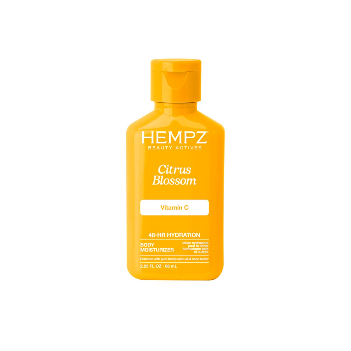 Hempz Body Lotion - Citrus Blossom Limited Edition Mini Tägliche Feuchtigkeitscreme, Sheabutter, Aloe, Körperfeuchtigkeitscreme - Hautpflegeprodukte, reines Hanfsamenöl - Reisegröße 2,25 Fl Oz