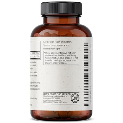 Futurebiotics Biotin 10.000 MCG Hochdosiert – 180 Vegetarische Tabletten für Gesundes Haar, Haut & Nägel & Energieproduktion – Non-GMO