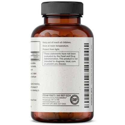 Futurebiotics Biotin 10.000 MCG Hochdosiert – 360 vegane Tabletten für gesundes Haar, Haut & Nägel & Energieproduktion, Non-GMO