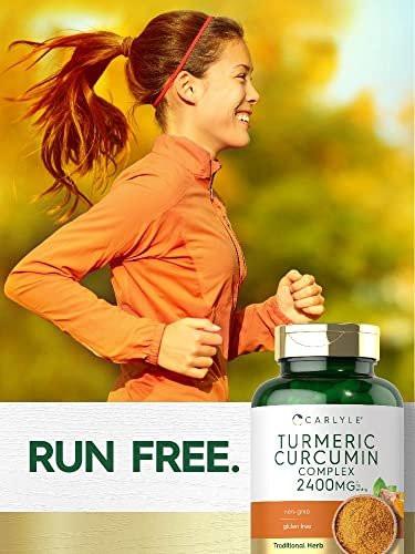 Carlyle Kurkuma Curcumin Kapseln – 180 pflanzliche Kapseln, nicht-GMO, glutenfrei