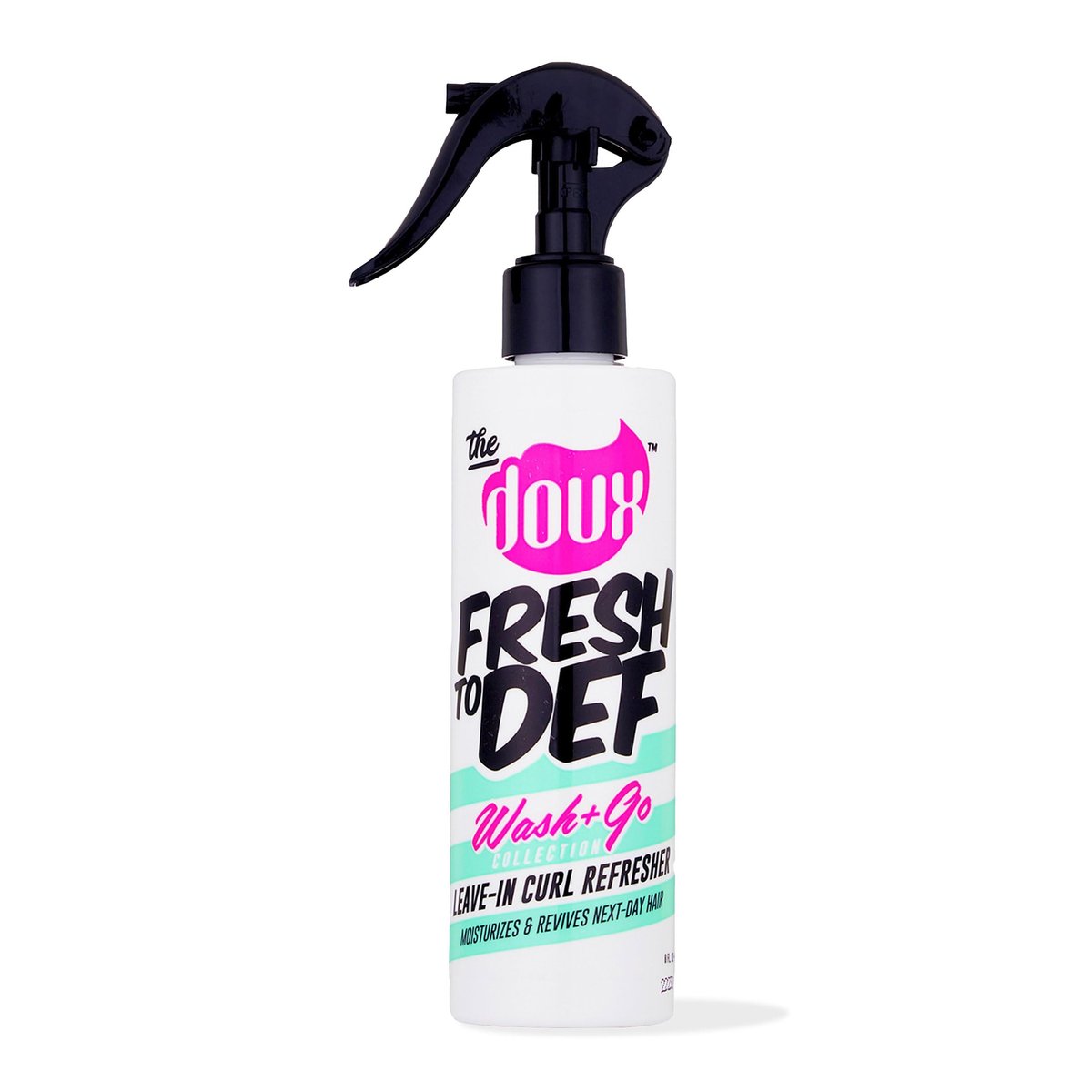 The Doux FRESH TO DEF Curl Refresher Spray für lockiges Haar – Leave-In Conditioner & Curl Aktivator für Frizz-Kontrolle – Erfrischt und entwirrt lockiges Haar