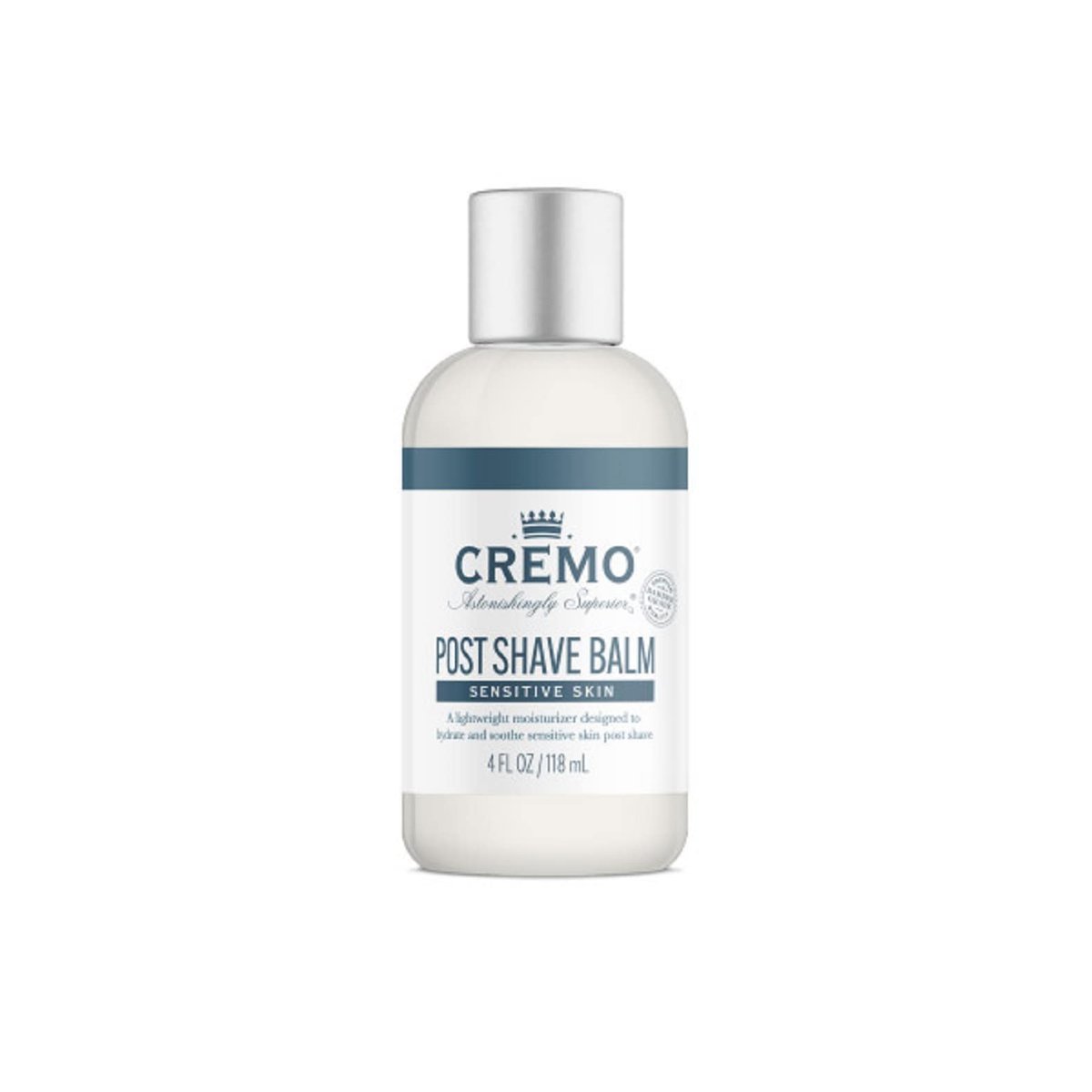 Cremo Sensitive Post Shave Balm – Beruhigt und schützt die Haut vor Rasurirritationen, Trockenheit und Rasurbrand, 118 ml