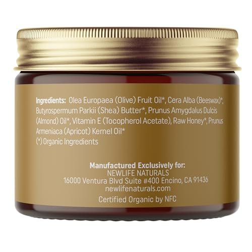 NewLife Naturals SheaCalm Vulva Balsam – Zertifizierte Bio-Vaginalfeuchtigkeitscreme & Vaginalcreme – Unterstützung bei Trockenheit & Wechseljahren – Östrogenfreie Vulva-Feuchtigkeitspflege, Hergestellt in den USA, 60 ml