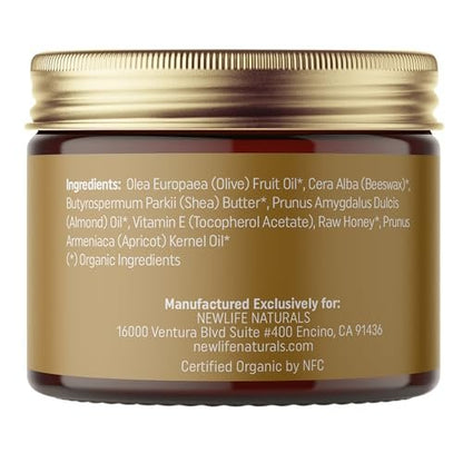 NewLife Naturals SheaCalm Vulva Balsam – Zertifizierte Bio-Vaginalfeuchtigkeitscreme & Vaginalcreme – Unterstützung bei Trockenheit & Wechseljahren – Östrogenfreie Vulva-Feuchtigkeitspflege, Hergestellt in den USA, 60 ml