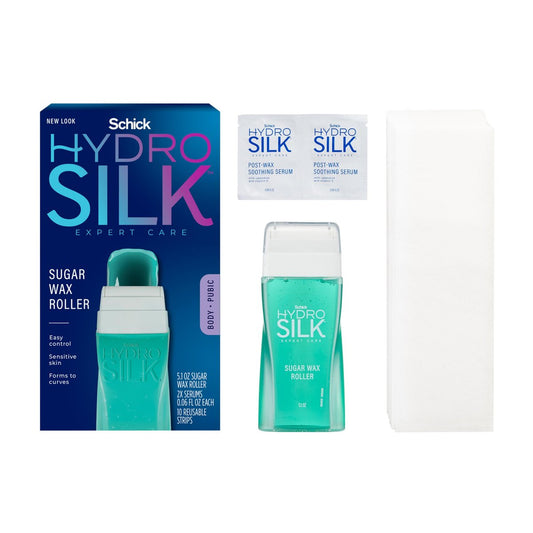 Schick Hydro Silk Sugar Wax Roller für Körper- und Bikinizone – Enthaarung mit Zuckerwachs