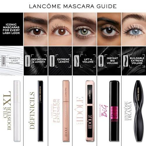 Lancôme Lash Idôle Wimpern-Lifting & Volumizing Waterproof Mascara - Schwarz für sofortiges Volumen, Länge & Lift - Wischfest & bis zu 24 Halt - Schwarze wasserfeste Mascara