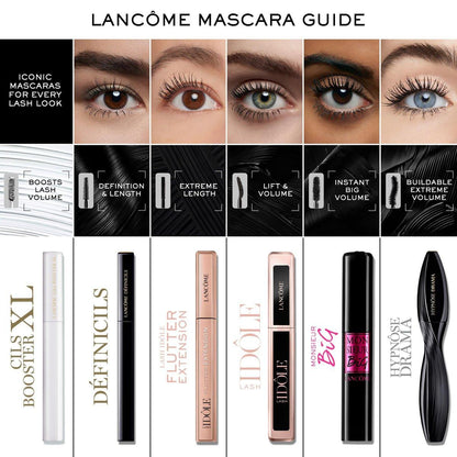 Lancôme Lash Idôle Wimpern-Lifting & Volumizing Waterproof Mascara - Schwarz für sofortiges Volumen, Länge & Lift - Wischfest & bis zu 24 Halt - Schwarze wasserfeste Mascara