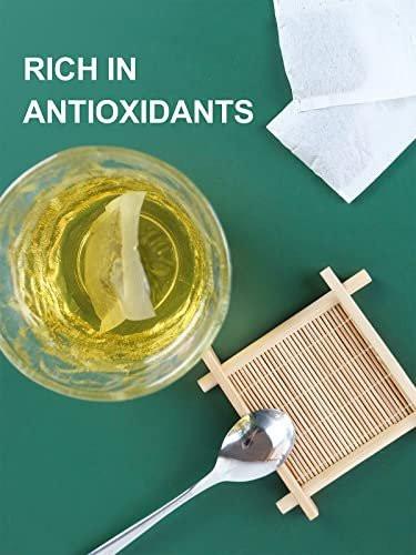 TeeLux Grüner Tee Beutel, Naturreiner Grüner Tee, Super Antioxidans, Koffeinhaltig, 100 Teebeutel zur Unterstützung der allgemeinen Gesundheit